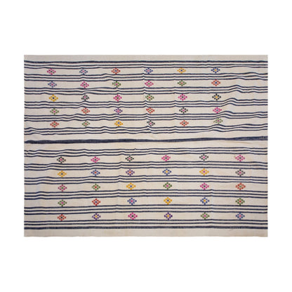 Handwoven Vintage Turkish Kilim 215x310 cm (7'1"x10'2")