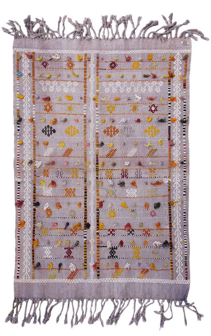 Handwoven Vintage Turkish Kilim Rug – 100 x 138 cm | 3'3" x 4'6"