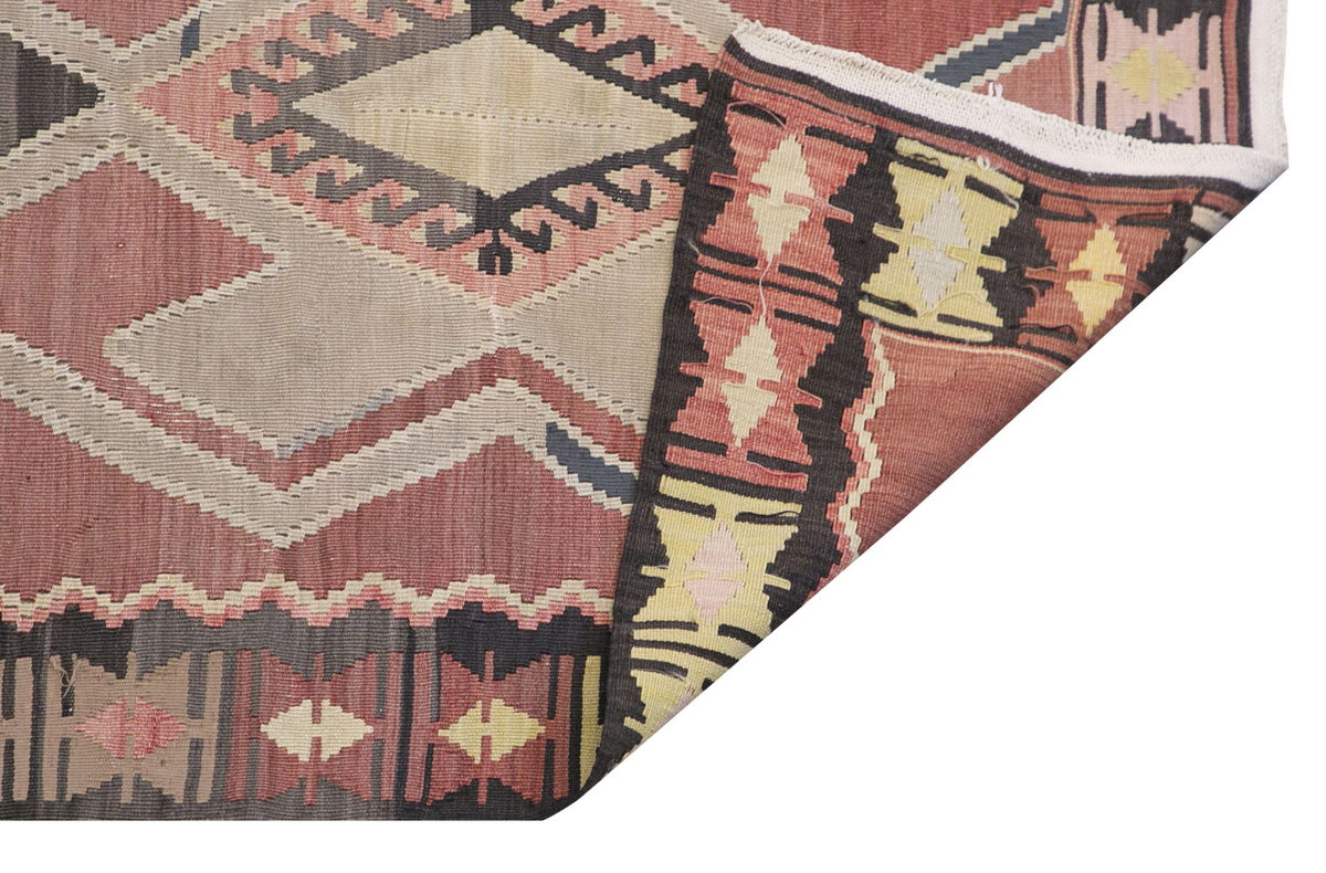 Handwoven Vintage Turkish Kilimrunner, 3.4 x 10.9 ft, 102 x 330 cm