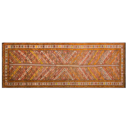Handwoven Vintage Turkish Oushak Runner 140x390 cm (4.5 x 12.8 feet)