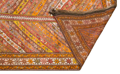 Handwoven Vintage Turkish Oushak Runner 140x390 cm (4.5 x 12.8 feet)