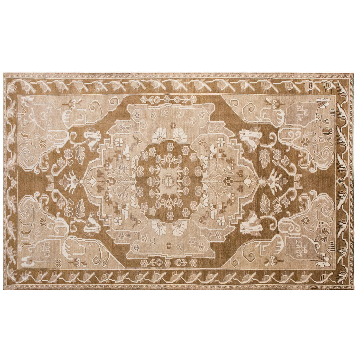 Handwoven Vintage Turkish Rug 182x290 cm (6 x 9.5 feet)