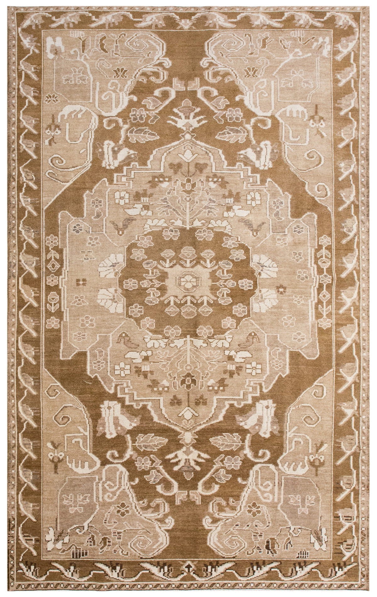 Handwoven Vintage Turkish Rug 182x290 cm (6 x 9.5 feet)