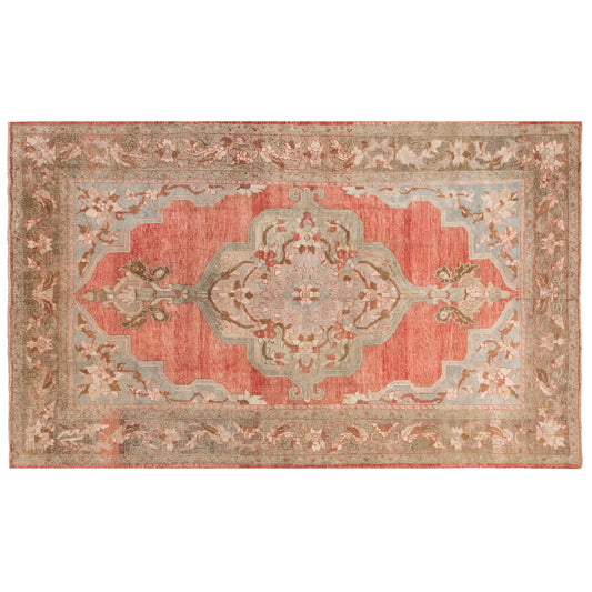 Handwoven Vintage Turkish Rug 220x358 cm (7 x 12 feet)