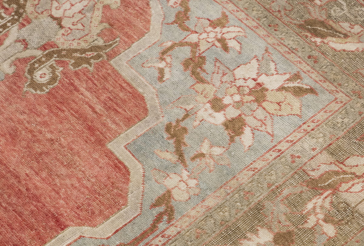 Handwoven Vintage Turkish Rug 220x358 cm (7 x 12 feet)