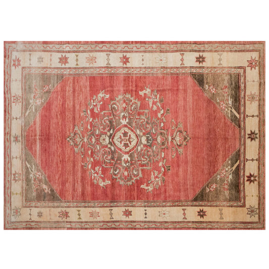 Handwoven Vintage Turkish Rug 241x336 cm ( 8 x 11 feet)