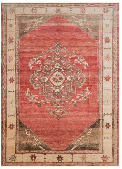 Handwoven Vintage Turkish Rug 241x336 cm ( 8 x 11 feet)