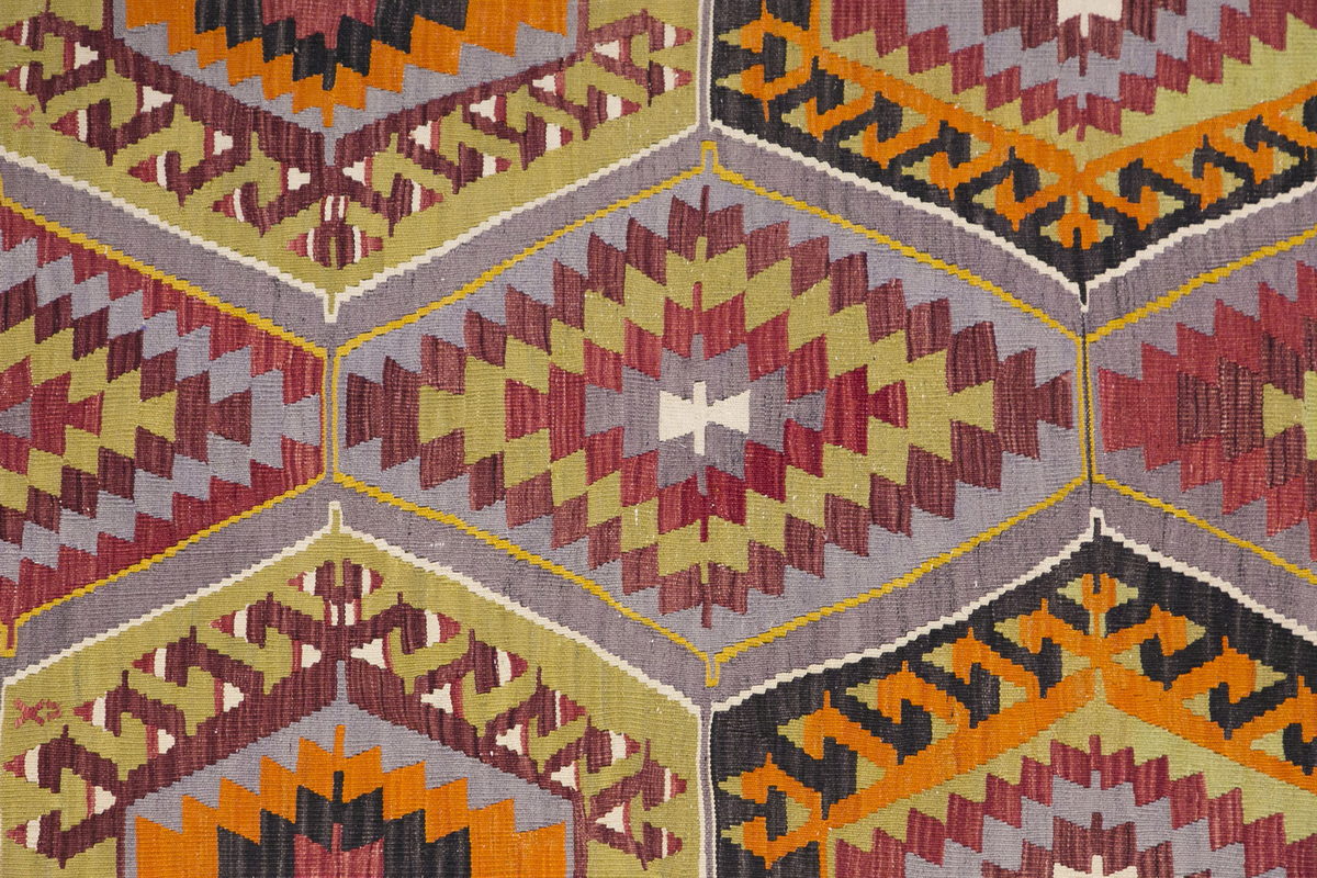 Handwoven Vintage Wool Runner, 2.8 x 8.7 ft, 82 x 264 cm
