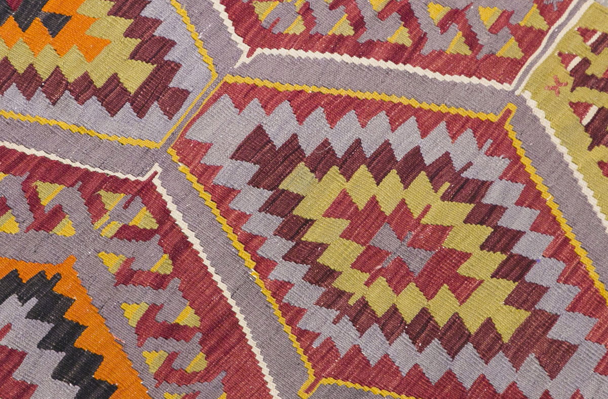 Handwoven Vintage Wool Runner, 2.8 x 8.7 ft, 82 x 264 cm