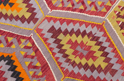 Handwoven Vintage Wool Runner, 2.8 x 8.7 ft, 82 x 264 cm