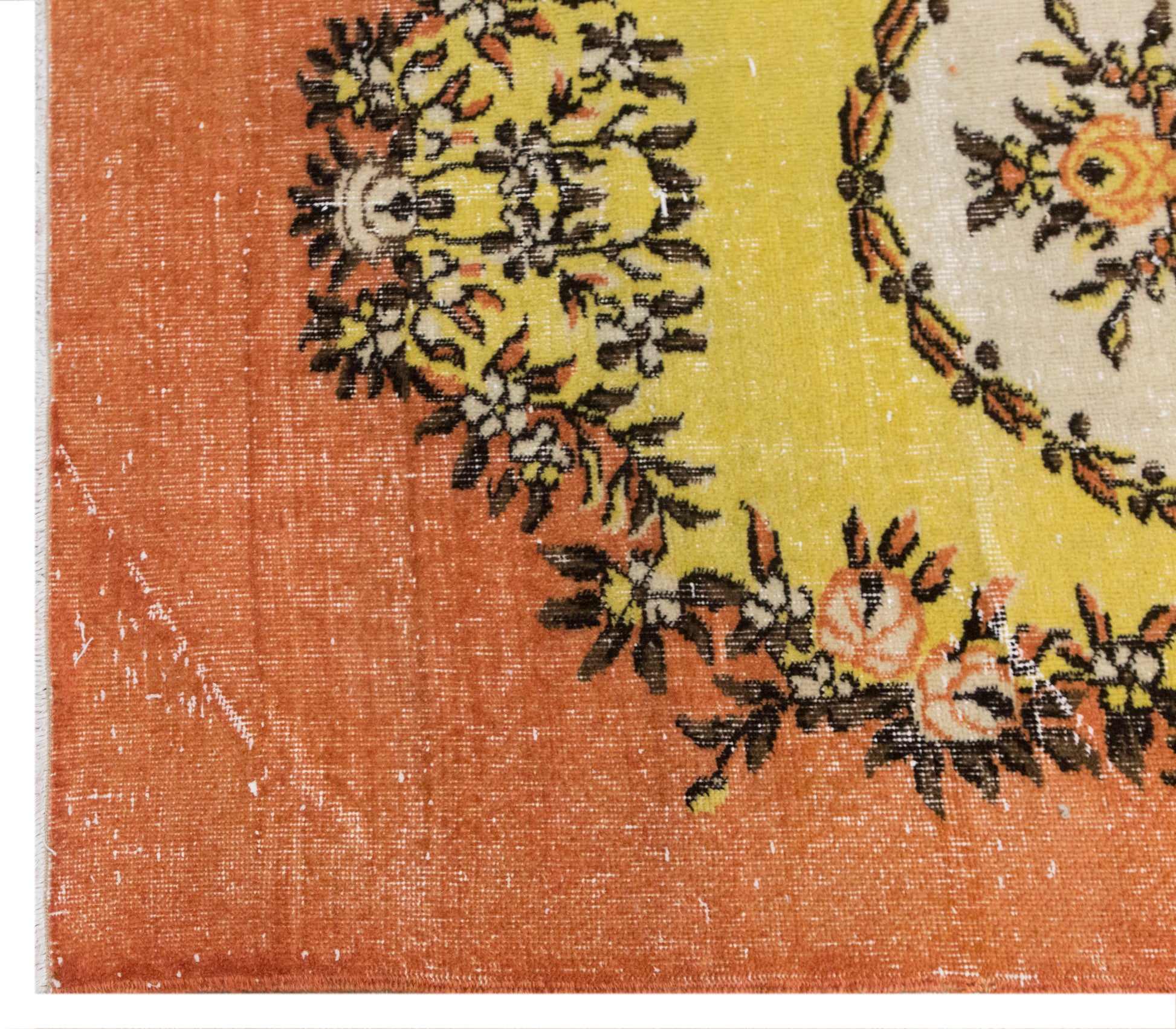 Handwoven Wool Area Rug, 3.7 x 6.4 ft