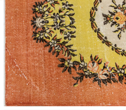 Handwoven Wool Area Rug, 3.7 x 6.4 ft
