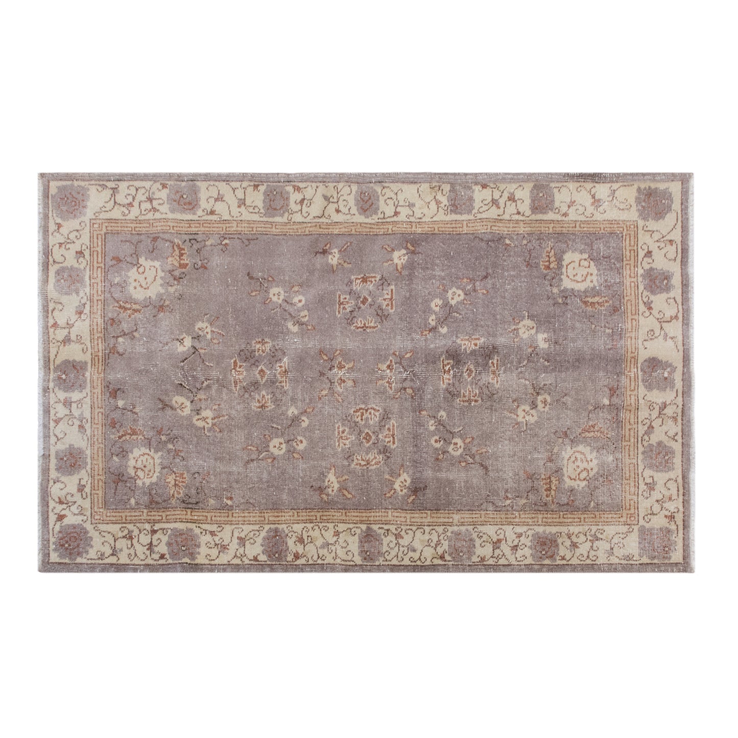Handwoven Wool Area Rug, 3.8 x 6.6 ft