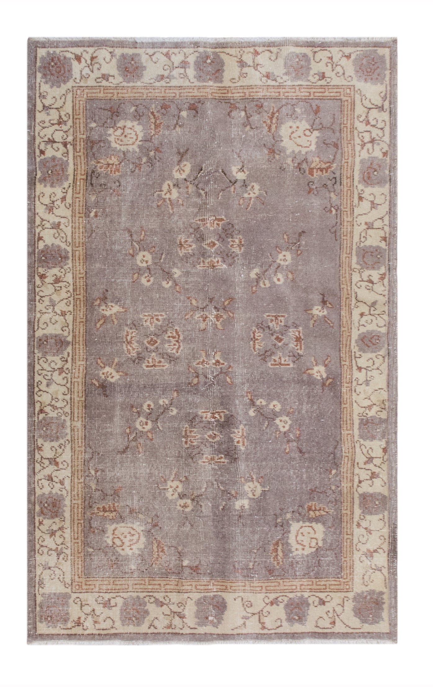 Handwoven Wool Area Rug, 3.8 x 6.6 ft