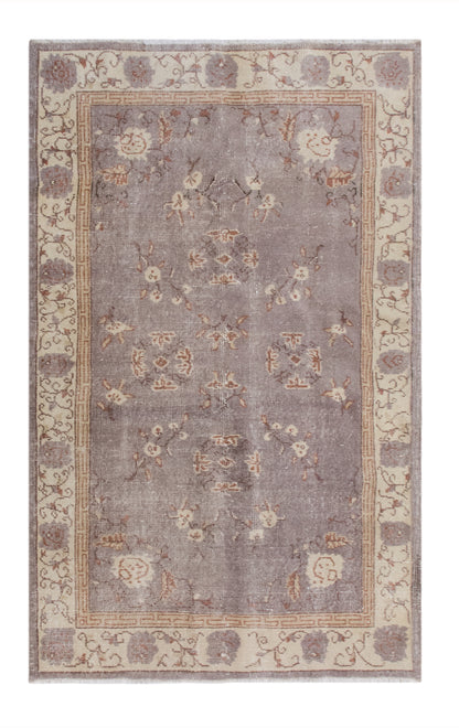 Handwoven Wool Area Rug, 3.8 x 6.6 ft