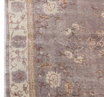 Handwoven Wool Area Rug, 3.8 x 6.6 ft