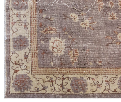 Handwoven Wool Area Rug, 3.8 x 6.6 ft