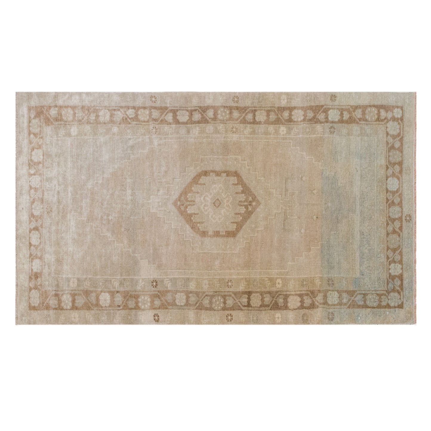 Handwoven Wool Area Rug (4.4 x 8.3 ft) 134 x 252 cm