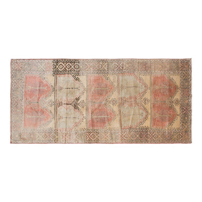Handwoven Wool Hallway Rug, 4'11" x 13' (150 x 398 cm)