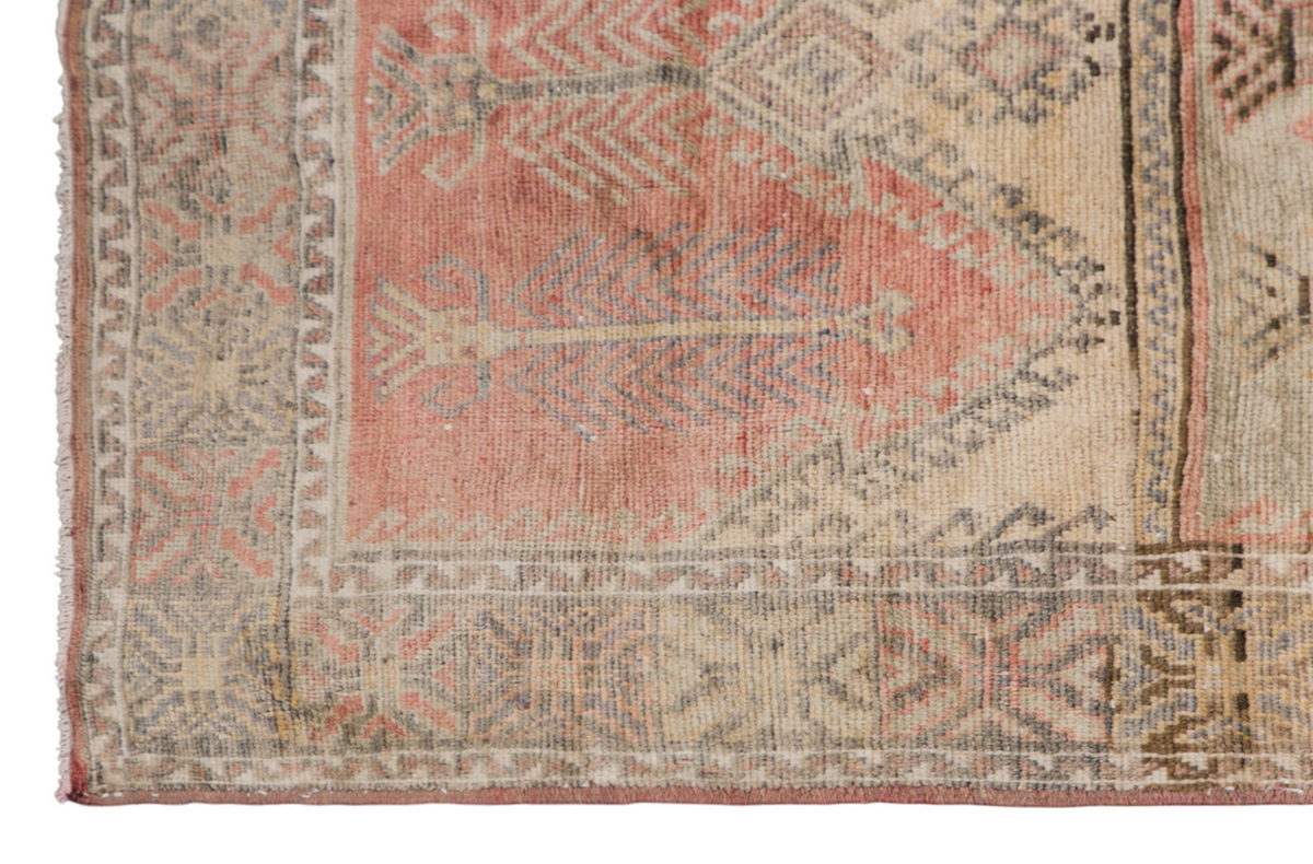 Handwoven Wool Hallway Rug, 4'11" x 13' (150 x 398 cm)