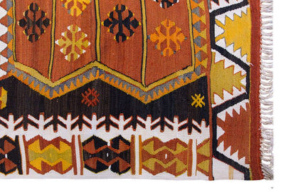 intage Turkish Kilim, 3.6 x 6.4 ft Rug, 108 x 195 cm