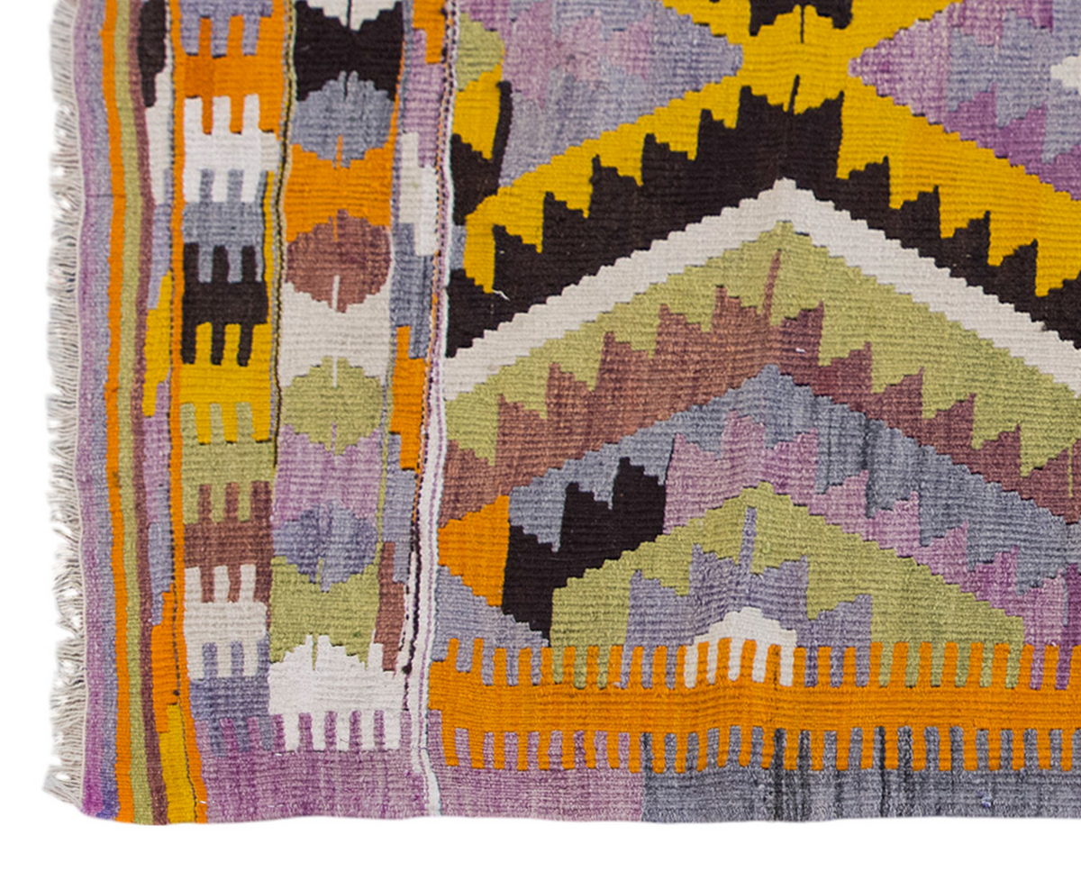 Vintage Turkish Rug, 3.9 x 5 ft Rug, 116 x 153 cm