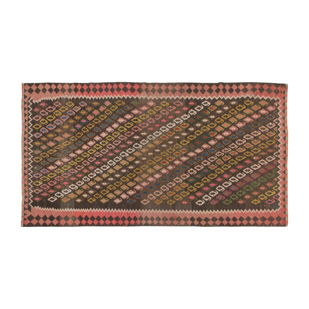 Karabağ Kilim, 60 Years Old, 131 x 222 cm / 4'3 x 7'3 feet