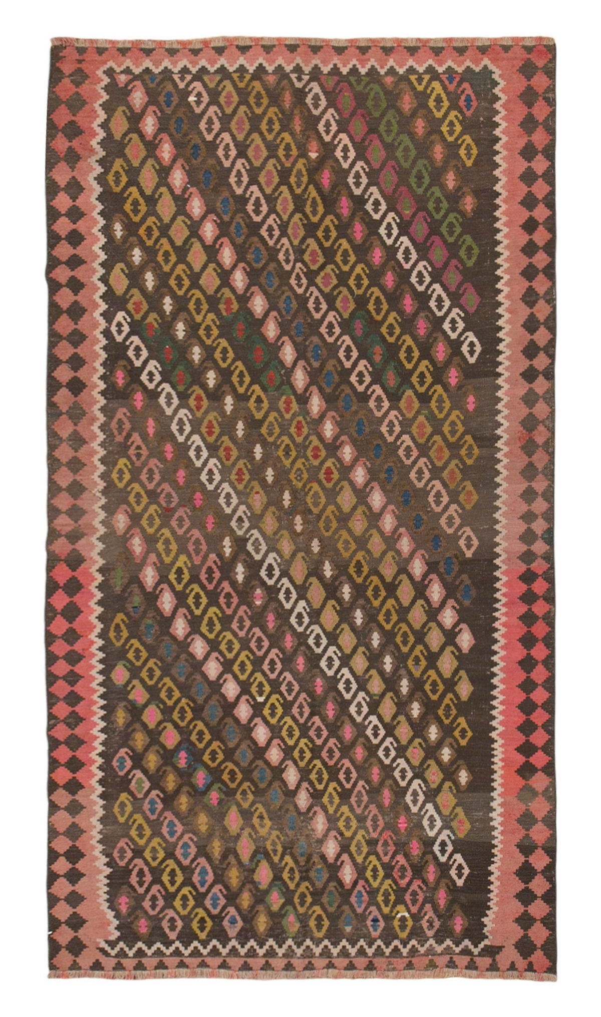 Karabağ Kilim, 60 Years Old, 131 x 222 cm / 4'3 x 7'3 feet