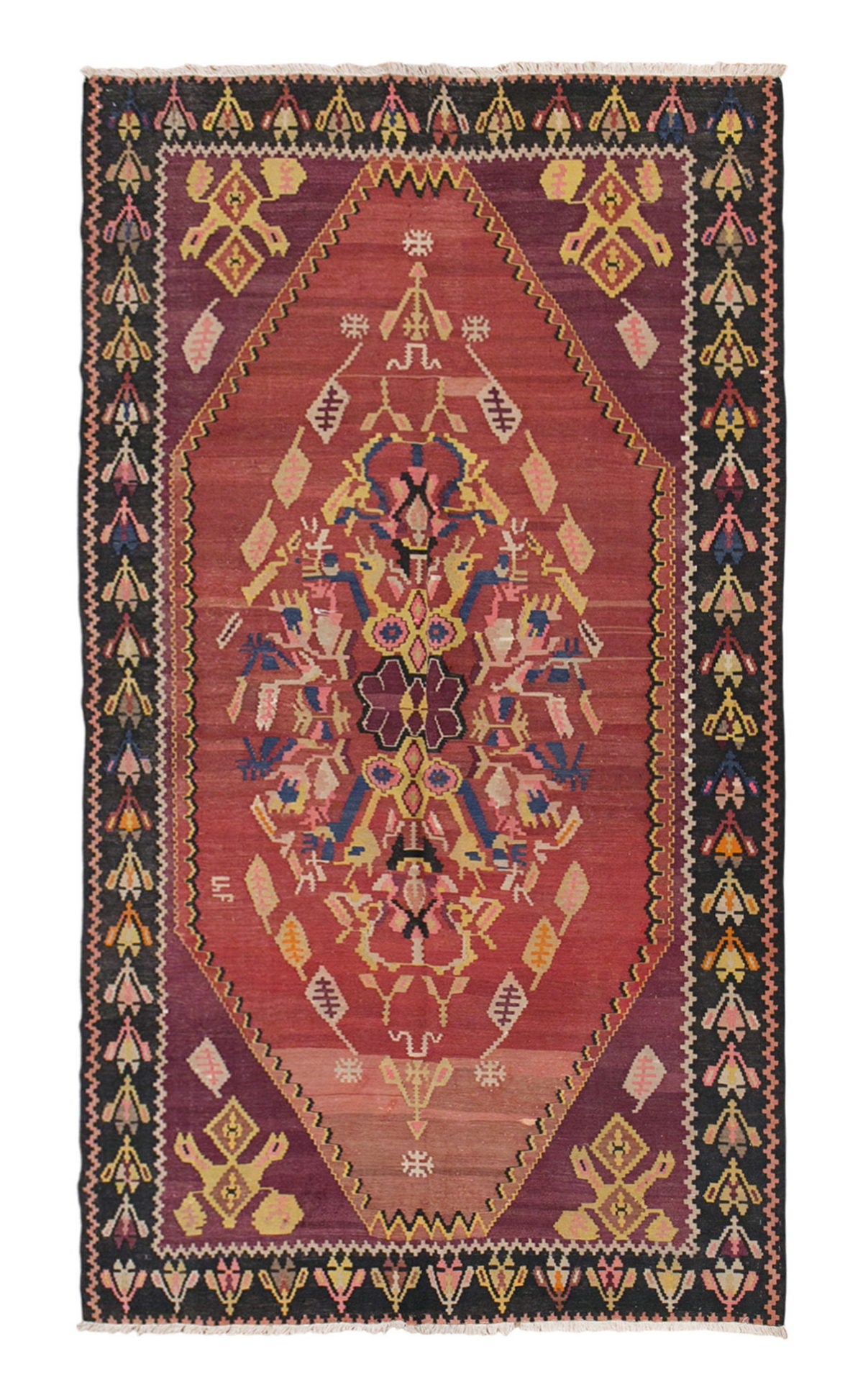 Karabağ Kilim, 60 Years Old, 140 x 260 cm / 4'7 x 8'6 feet