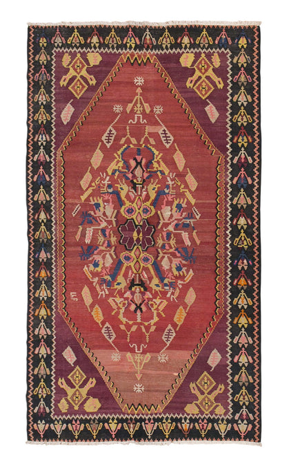 Karabağ Kilim, 60 Years Old, 140 x 260 cm / 4'7 x 8'6 feet