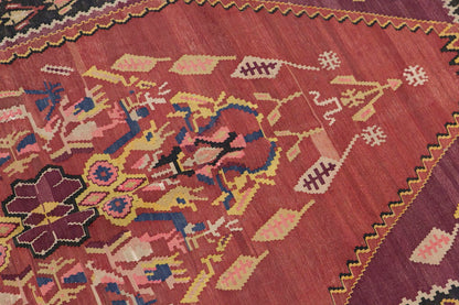 Karabağ Kilim, 60 Years Old, 140 x 260 cm / 4'7 x 8'6 feet