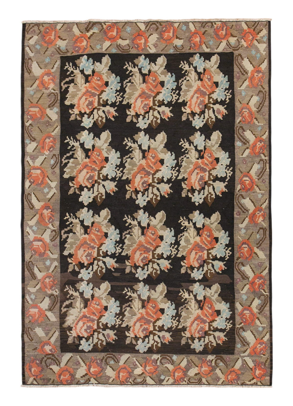 Karabağ Kilim, 70 Years Old, 127 x 190 cm / 4'2 x 6'3 feet