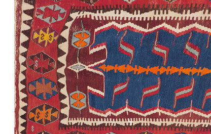 Konya Akviran Runner Kilim, 131 x 403 cm / 4'4 x 13'3 feet