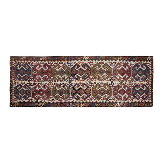 Konya Runner Kilim, 145 x 435 cm / 4'9 x 14'3 feet