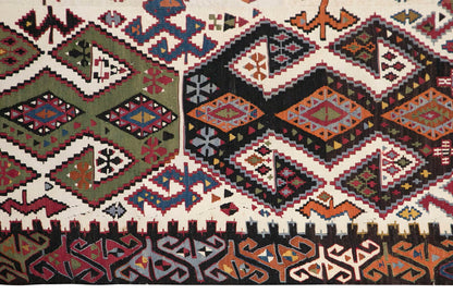 Konya Runner Kilim, 145 x 435 cm / 4'9 x 14'3 feet