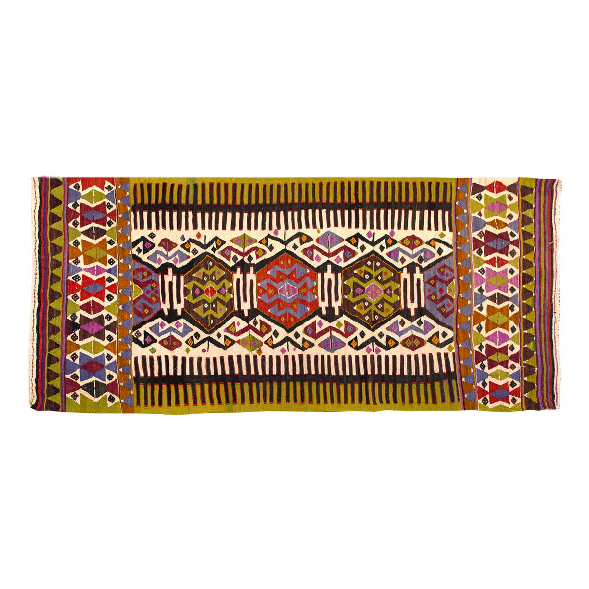 Konya Vintage Rug, 6.7 x 3.2 ft, 203 x 97 cm