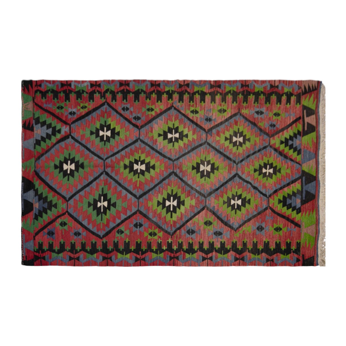 kula tribal kilim, 5x9 ft kilim, 163x263 cm