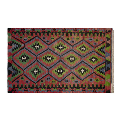 kula tribal kilim, 5x9 ft kilim, 163x263 cm