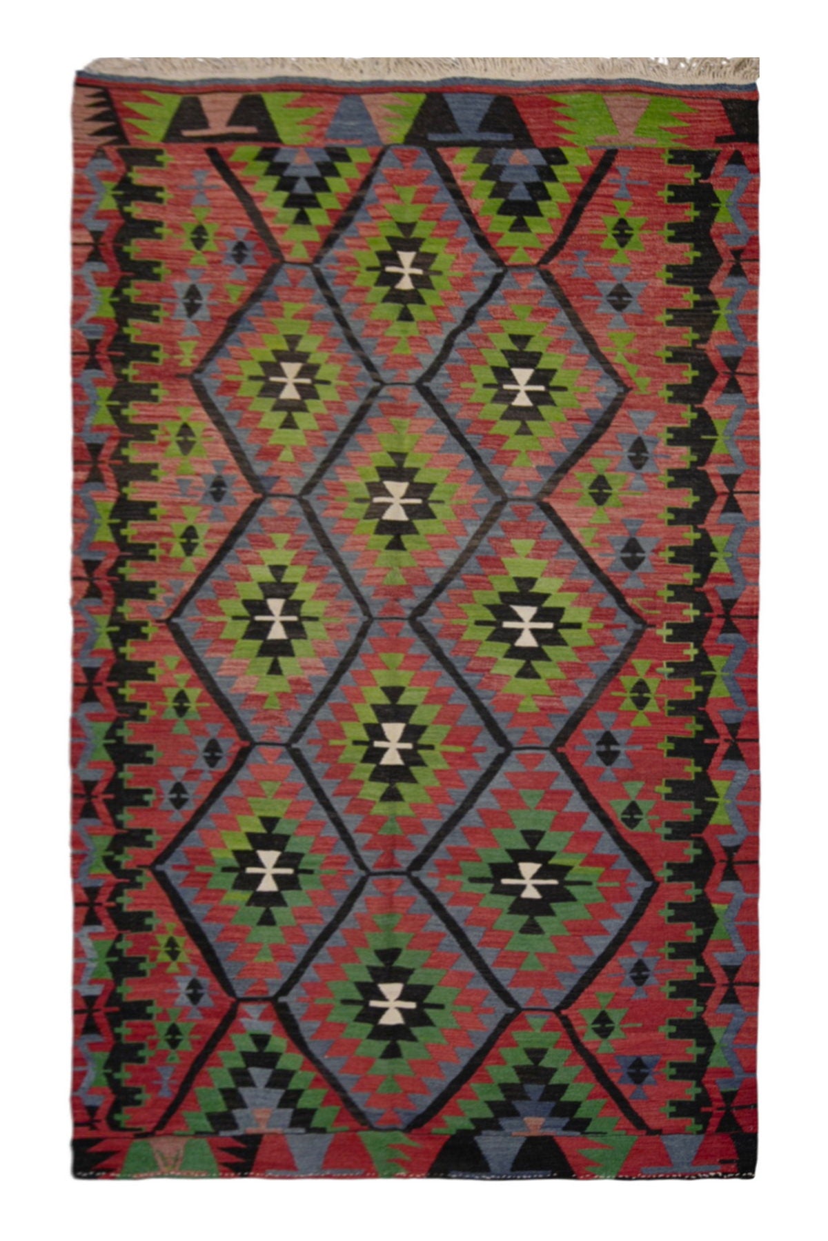 kula tribal kilim, 5x9 ft kilim, 163x263 cm
