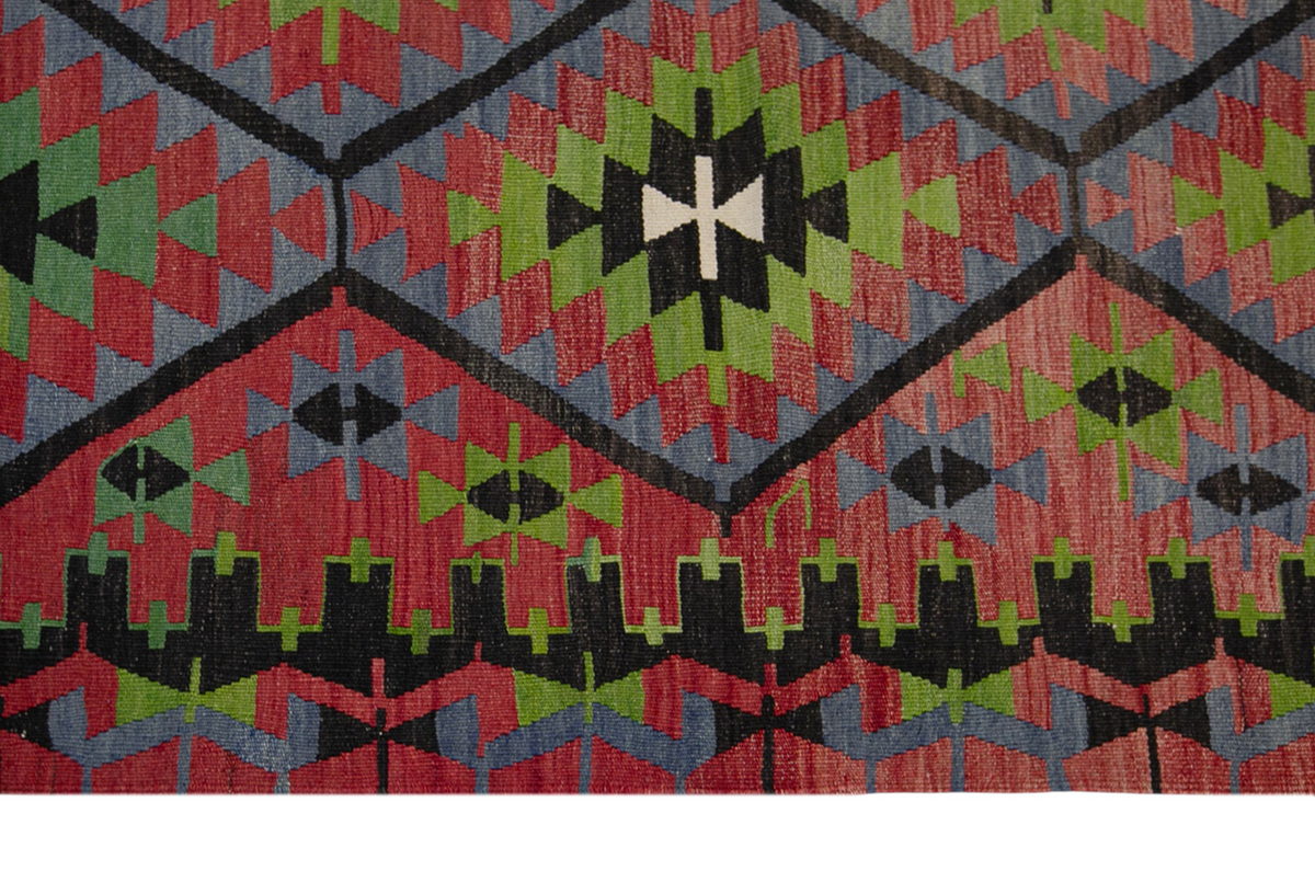 kula tribal kilim, 5x9 ft kilim, 163x263 cm