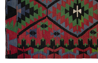 kula tribal kilim, 5x9 ft kilim, 163x263 cm