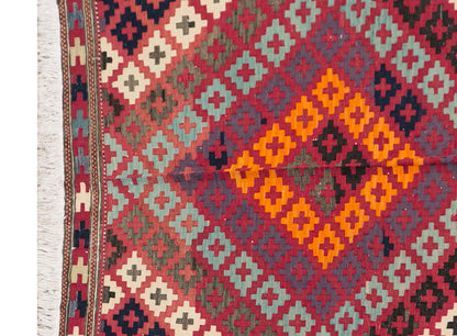 Kurdish Hakkari Kilim, 153 x 265 cm, 5 x 8'8 feet