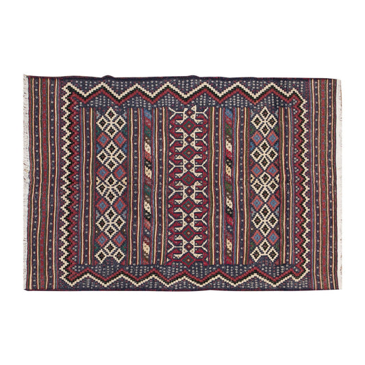 Kurdish Hakkari Kilim, 160 x 235 cm, 5'3 x 7'9 feet
