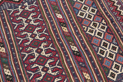 Kurdish Hakkari Kilim, 160 x 235 cm, 5'3 x 7'9 feet