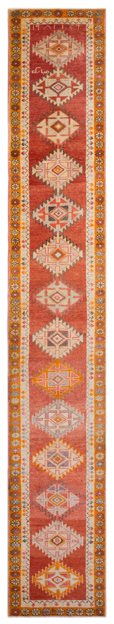 Kurdish Herki Runner 77x535 cm (2.5x17.6 ft)