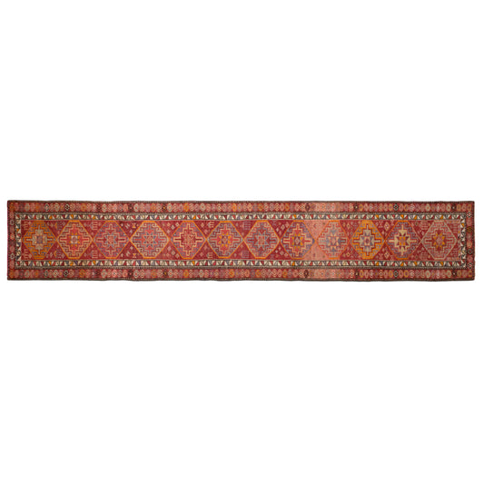 Kurdish Herki Runner 85x475 cm (2.8x15.6 ft)