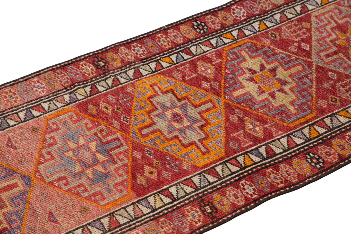 Kurdish Herki Runner 85x475 cm (2.8x15.6 ft)