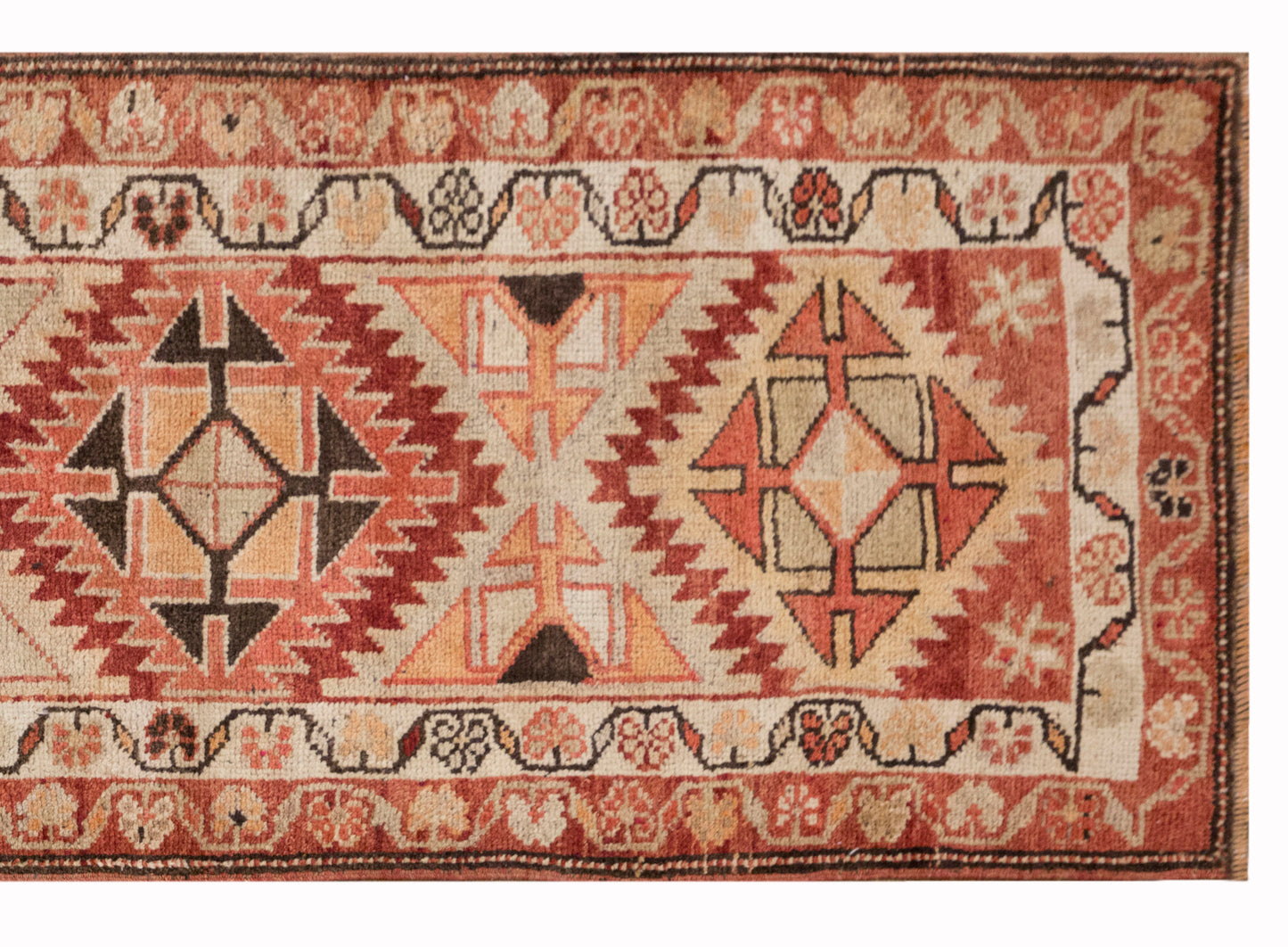 Kurdish Herki Runner 86x450 cm (2.8x14.8 ft)