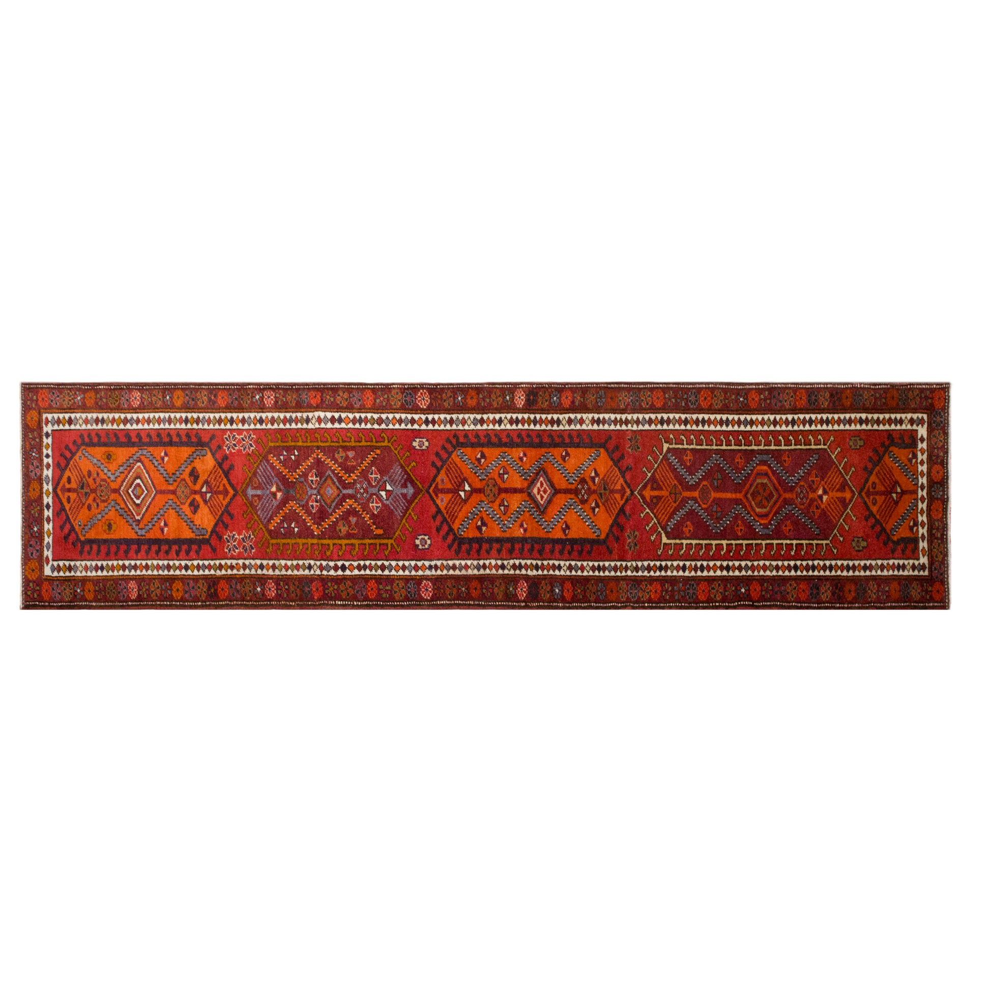 Kurdish Herki Runner 95x385 cm (3.1x12.6 ft)