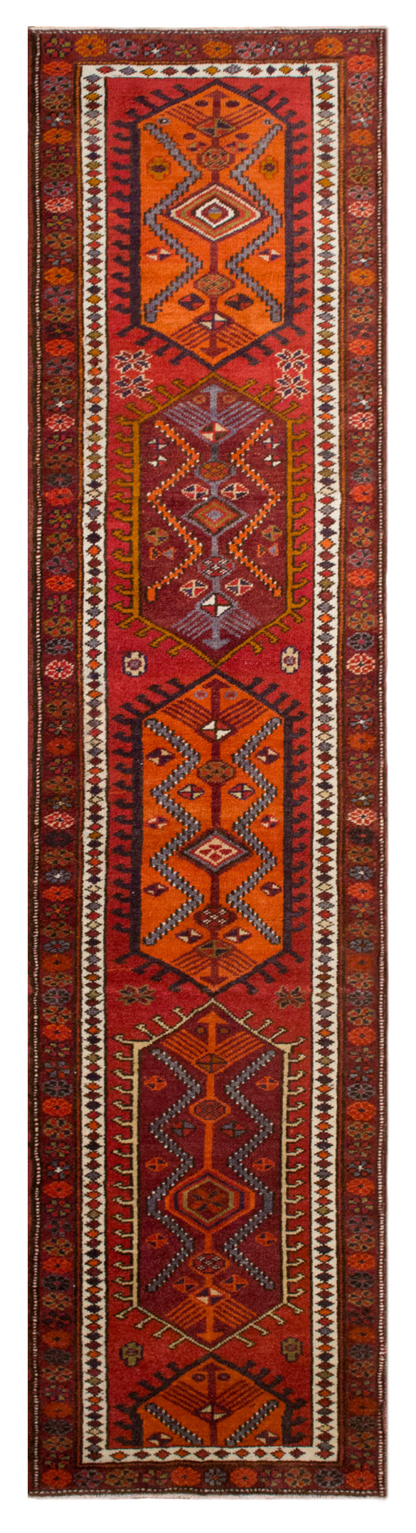 Kurdish Herki Runner 95x385 cm (3.1x12.6 ft)